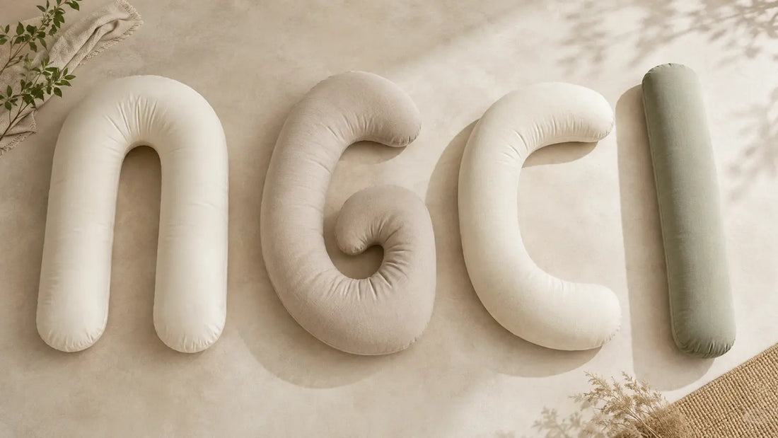 Comparaison de quatre formes de coussins de grossesse