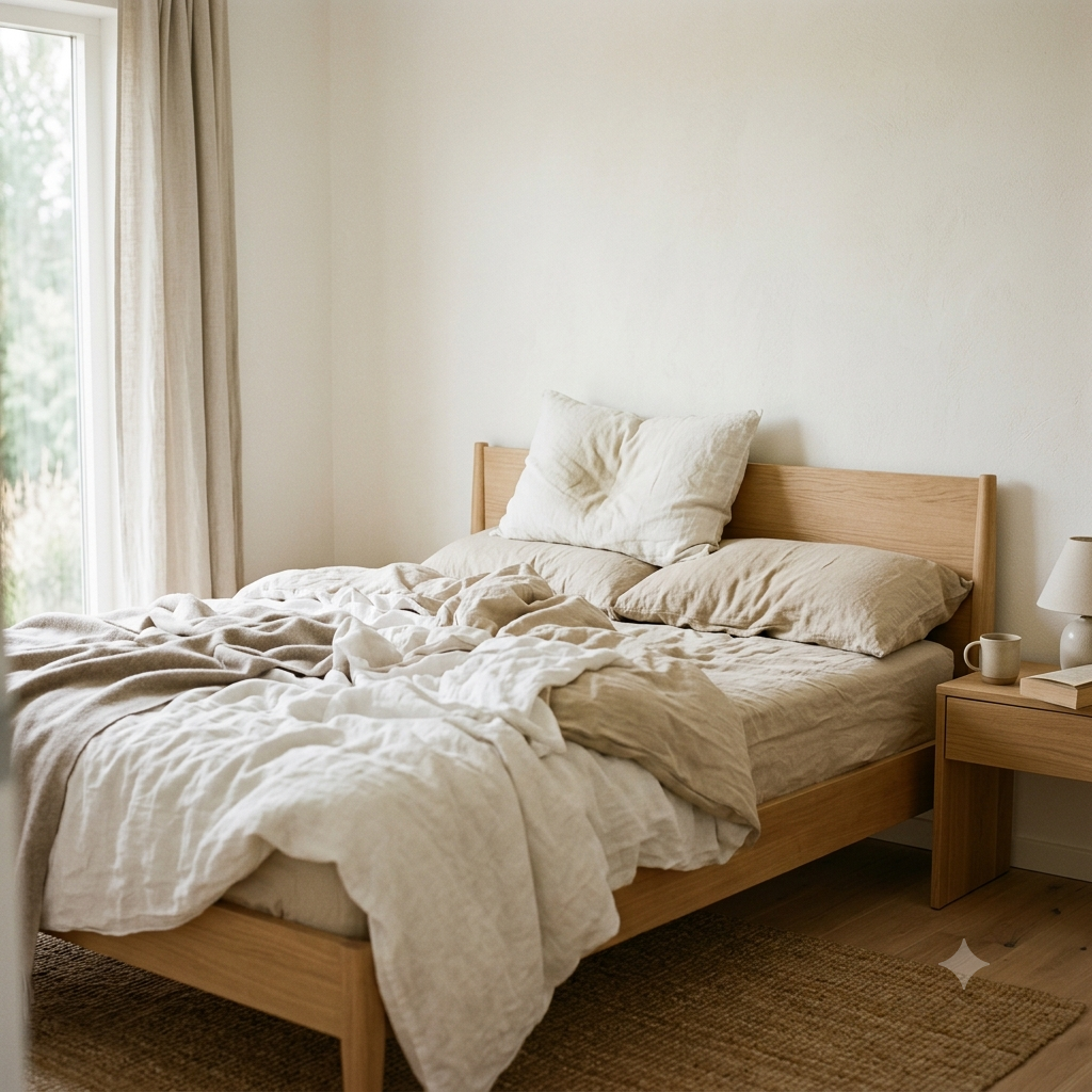 Dormir sur le côté avec un coussin entre les genoux