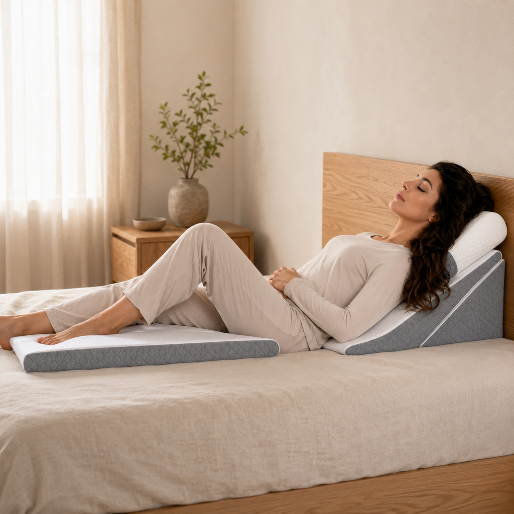 Lot de 4 coussins triangulaires — mise en situation