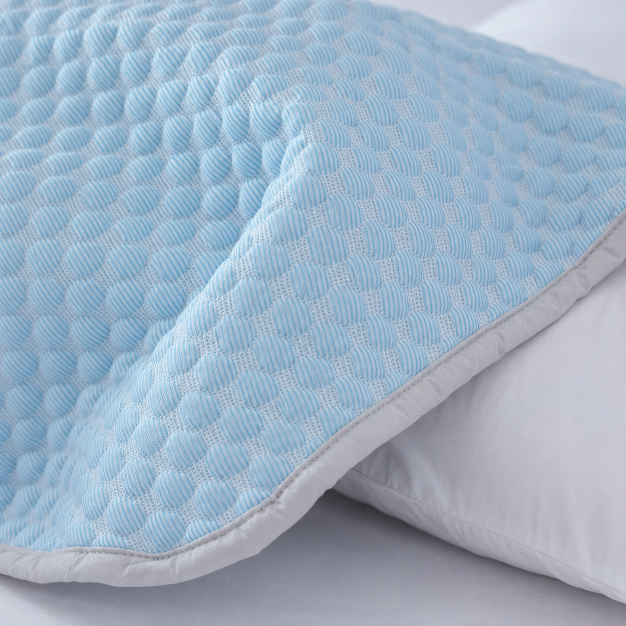 Taie d’oreiller rafraîchissante — détail de la texture