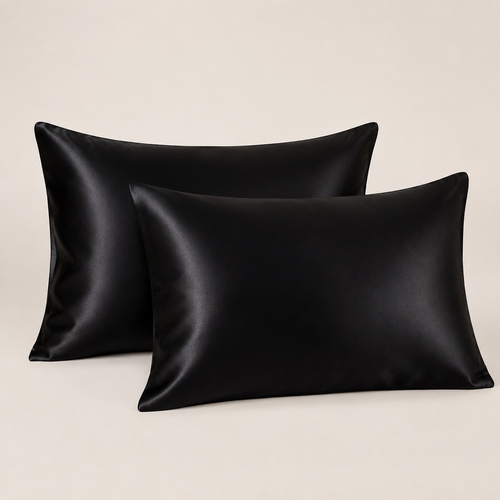 Taies d’oreiller en satin — lot de 2 — vue principale du lot de 2
