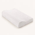 Oreiller cervical blanc à surface texturée, vue principale